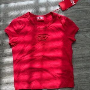 Diesel Bold Red Short Sleeve Tee